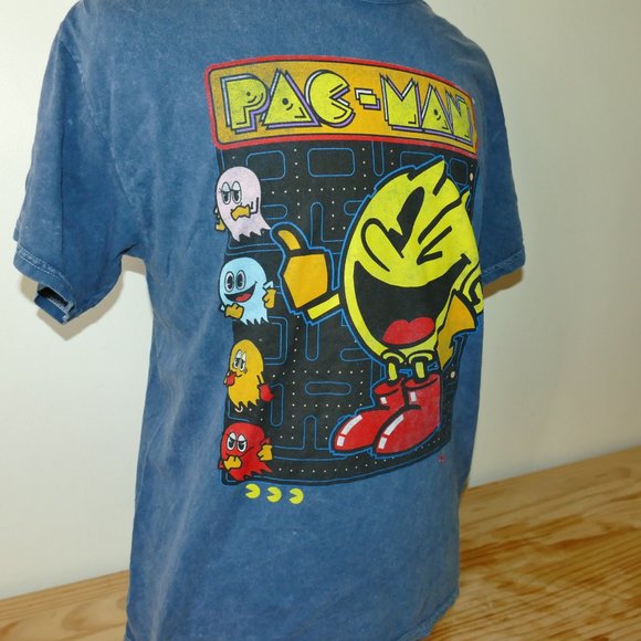 PAC MAN Cotton Blue T-Shirt Size M by Fifth Sun - Picture 4 of 9